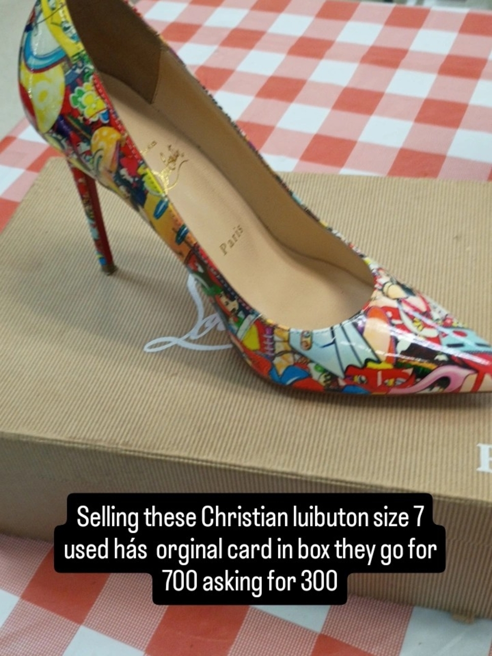 Christian Louboutin Multicolor Patent Pointed Toe Stiletto